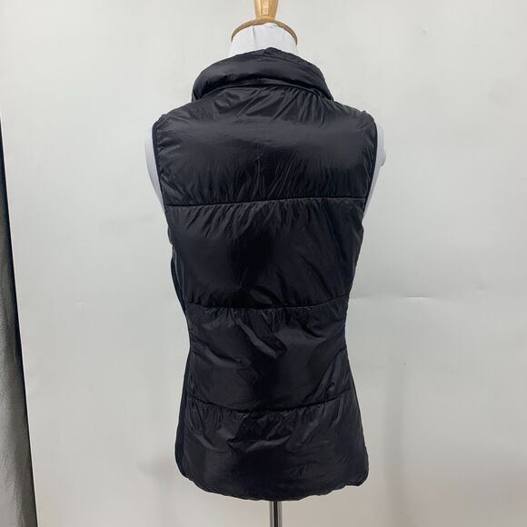 Fabletics Elliot Packable Puffer Jacket Womens S Small Black Full Zip Pockets - Picture 3 of 12